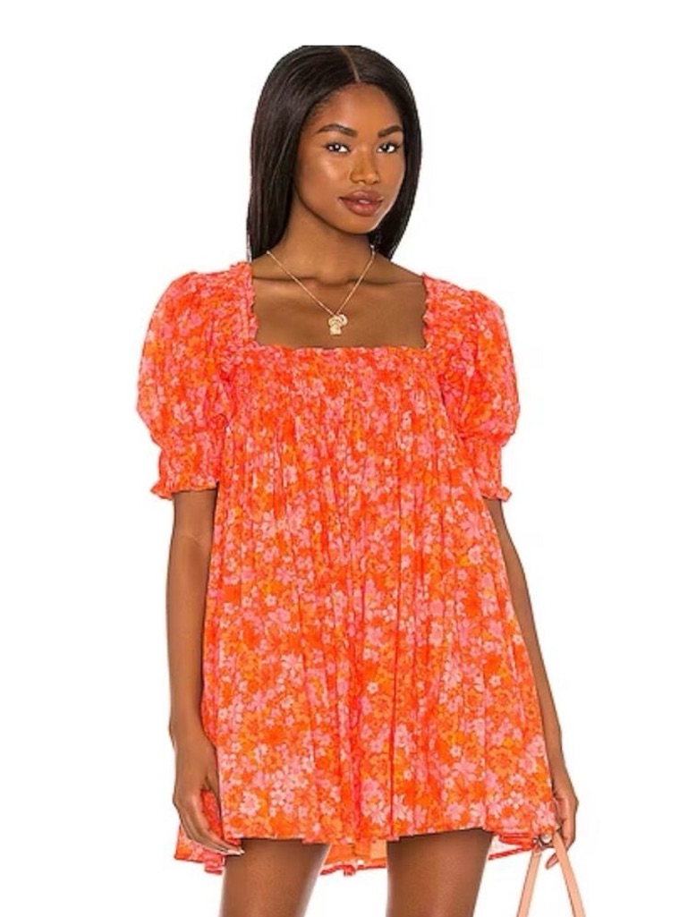 Lovers And Friends Reston Mini Dress In Color Mitzy Ditsy